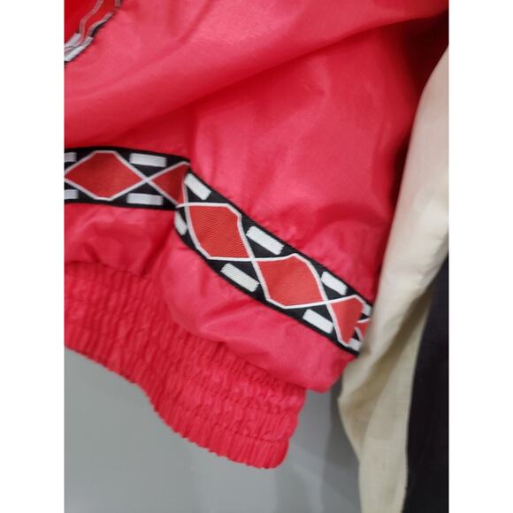 VINTAGE 90s NBA CHICAGO BULLS UNIQUE SPORTS TRIBAL PULLOVER JACKET SIZE XL - Picture 6 of 7